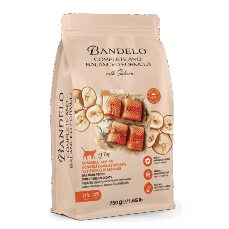 Bandelo Somonlu Kısırlaştırılmış Kuru Kedi Maması
