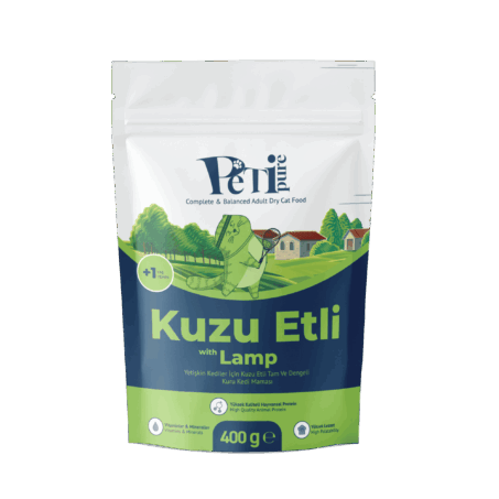 Petipure Kuzu Etli Yetişkin Kuru Kedi Maması