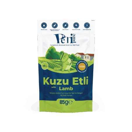 Petipure Jöle İçinde Kuzu Etli Yetişkin Yaş Kedi Maması