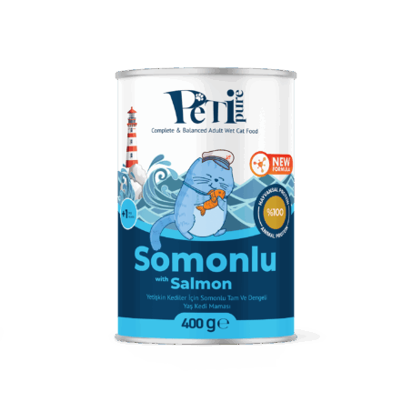Petipure Jöle İçinde Somonlu Tam ve Dengeli Yaş Yetişkin Kedi Maması