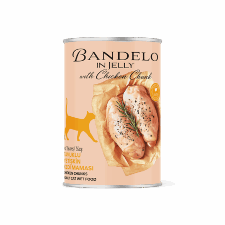 Bandelo Jöle İçinde Tavuklu Tam ve Dengeli  Yaş Yetişkin Kedi Maması