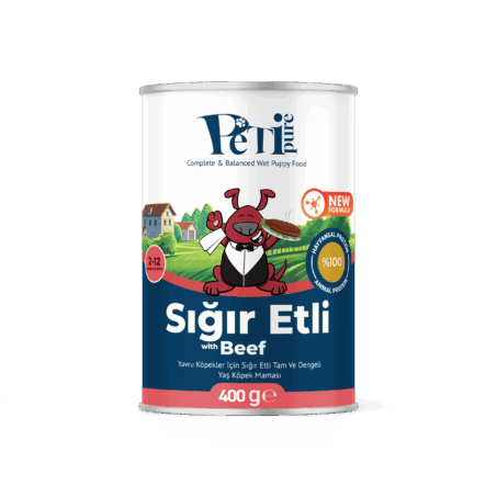 Petipure Jöle İçinde Sığır Etli Parçalı Yaş Yavru Köpek Maması